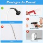 5M Mini Canaleta de Cables, Scettar 15X10mm Canal de Cable Flexible en Forma de D Canaleta Cables Pared Adhesivo Cables en el