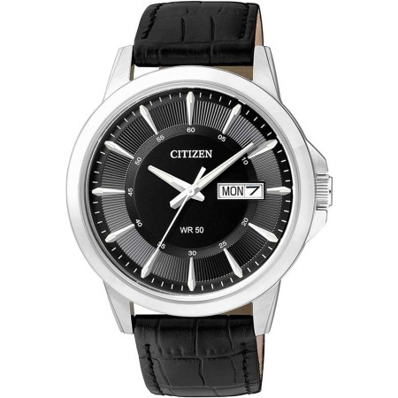 Citizen Reloj Analógico para Hombre de Cuarzo con Correa en Cuero BF2011-01EE