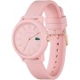 Lacoste Reloj Analógico de Cuarzo para Hombre o Mujer, con una elegante correa de silicona con textura petit piqué
