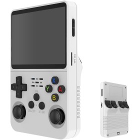 R36S - Consola de mano de videojuegos retro, pantalla IPS de 3,5 pulgadas, reproductor de vídeo, tarjeta TF de 64 GB, más de 10