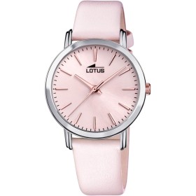 LOTUS Reloj Mujer Caja de Acero Inoxidable Correa de Cuero