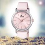LOTUS Reloj Mujer Caja de Acero Inoxidable Correa de Cuero