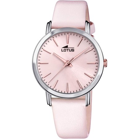 LOTUS Reloj Mujer Caja de Acero Inoxidable Correa de Cuero