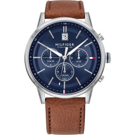 Tommy Hilfiger Reloj Analógico de Cuarzo Multifunción para Hombre con Correa de Acero Inoxidable o en Piel