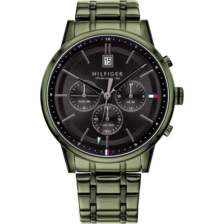 Tommy Hilfiger Reloj Analógico de Cuarzo Multifunción para Hombre con Correa de Acero Inoxidable o en Piel