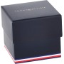 Tommy Hilfiger Reloj Analógico de Cuarzo Multifunción para Hombre con Correa de Acero Inoxidable o en Piel