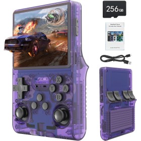 Consola de Juegos portátil R40S, 30.000 Juegos Retro en 1 Consola de Juegos con Sistema de código Abierto Linux, Tarjeta TF de