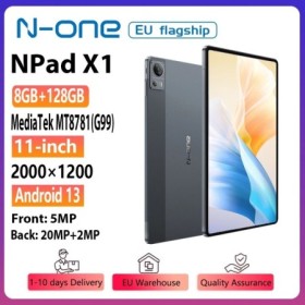 N-one NPad X1 MTK G99 tableta de 8 núcleos 10,95 ''Android 13 carga rá