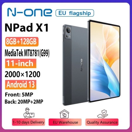 N-one NPad X1 MTK G99 tableta de 8 núcleos 10,95 ''Android 13 carga rá