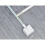 Canaleta para cables (2 m, autoadhesiva, 4,0 x 4,0 x 200 cm, 1 x 2 m, instalación eléctrica), color blanco