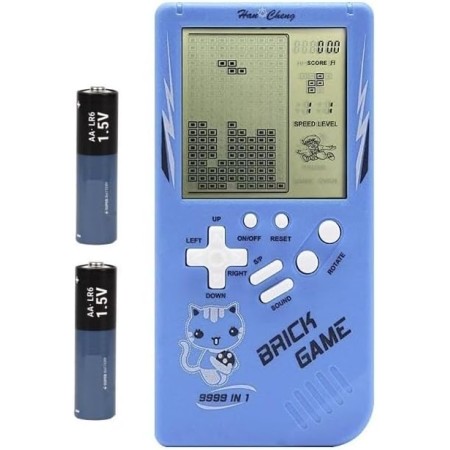 Consola de Videojuegos portátil para Todas Las Edades con Pantalla Grande. 9999 Juegos en 1. Juegos Clásicos de Bloques (Tipo
