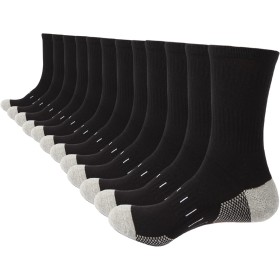 BUDERMMY High Socks Men 6-8, 9-12, Men's High Sports Socks Cotton Breathable Anti-Blister Running Socks