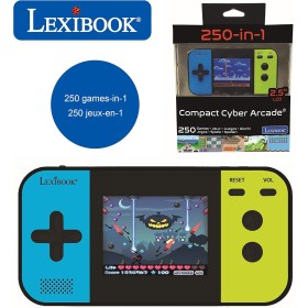 Lexibook, Consola de Juegos portátil Compact Cyber Arcade®, 250 Juegos, Videojuego para niños y Adolescentes, Pantalla LCD, a