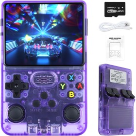 Forlarme R36S Retro Handheld Video Game Console, 3.5Inch IPS Screen Video Player 64g TF Card 10,000+ Games Retro Handheld Game