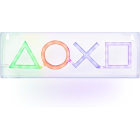 PlayStation Icons LED Neon Light - Producto oficial, luz LED decorativa montable en pared o de pie, accesorios para sala de