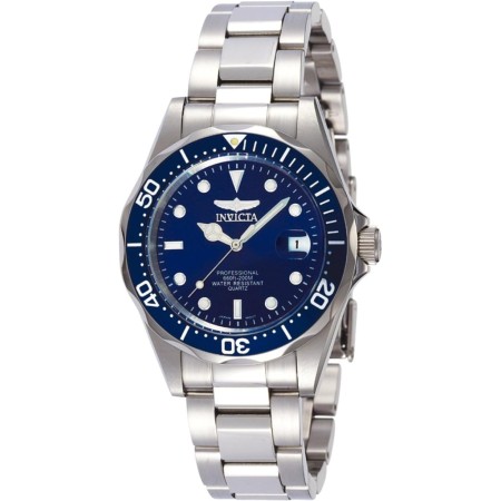 Invicta Pro Diver Reloj de cuarzo para hombre de acero inoxidable, 37 mm