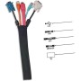 DOITOOL 3m Organizador De Cables De Neopreno Flexible Protector De Cables para TV Y Computadora El Hogar Y Oficina
