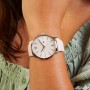Tommy Hilfiger Reloj Analógico de Cuarzo para Mujer con Correa de Malla de Acero Inoxidable Plateada o Correa de Cuero Rosa