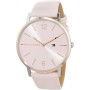 Tommy Hilfiger Reloj Analógico de Cuarzo para Mujer con Correa de Malla de Acero Inoxidable Plateada o Correa de Cuero Rosa