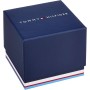 Tommy Hilfiger Reloj Analógico de Cuarzo para Mujer con Correa de Malla de Acero Inoxidable Plateada o Correa de Cuero Rosa