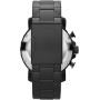 Fossil Reloj para hombre Nate, movimiento cronógrafo de cuarzo, caja de acero negro de 50mm con correa de piel auténtica, JR1354