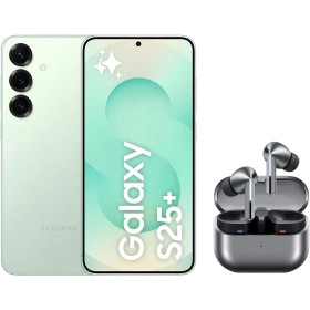 SAMSUNG Galaxy S25+ 512GB Menta + Galaxy Buds3 Pro - Móvil con IA, Galaxy AI, Dual SIM con Auriculares inalámbricos