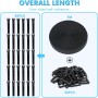 GUIGA Bridas para Organizador de Cables,Bridas Reutilizables de 5m x 2cm con 30 Hebillas,1 Rollo Bridas para Cables de Oficina,