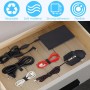 GUIGA Bridas para Organizador de Cables,Bridas Reutilizables de 5m x 2cm con 30 Hebillas,1 Rollo Bridas para Cables de Oficina,