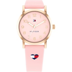 Tommy Hilfiger Reloj analógico niña con Correa de Silicona en Rosa Colección Girls Communion - 1720038 -