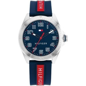 Tommy Hilfiger - Reloj analógico para niños, Color Azul, Rojo y Plateado 1720019, Pulsera, Pulsera