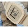 Casio Reloj Cuarzo Unisex 44.40mm con dial Digital Clear y Correa de Plastic/Resin Strap Color Crema W-218HC-8AVEF