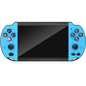 GDZTBS Consola de Juegos Portátil, 4,3 Pulgadas, Retro, Nostálgica, Clásica, Doble Batido, Con 10000 Juegos Integrados (Azul)