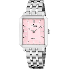 Lotus Reloj Mujer 18980/3 Square Series Caja de Acero Inoxidable 316l Plateado Correa de Acero Inoxidable 316l Plateado