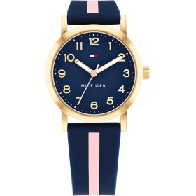 Tommy Hilfiger Reloj analógico Correa de Silicona en Azul Marino y Rosa con Acabados en Dorado para niña - 1720037 -
