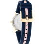Tommy Hilfiger Reloj analógico Correa de Silicona en Azul Marino y Rosa con Acabados en Dorado para niña - 1720037 -
