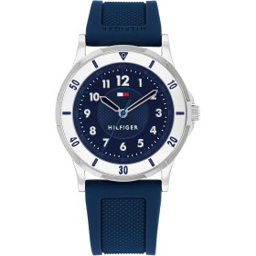 Tommy Hilfiger 1720040 Reloj Niño - Cuarzo, 34 mm, Silicona Azul, Resistente Agua 5 ATM