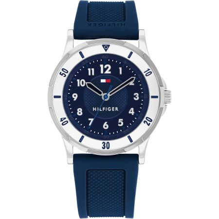 Tommy Hilfiger 1720040 Reloj Niño - Cuarzo, 34 mm, Silicona Azul, Resistente Agua 5 ATM