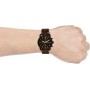 Fossil Reloj Commuter para hombre, movimiento cronógrafo de cuarzo, caja plateada de acero inoxidable de 42mm con correa de