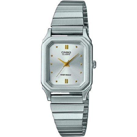 Casio Reloj Cuarzo Mujer 23.00mm con dial Analógico Plata y Correa de Pulsera de Metal Plata LQ-400D-7AEF