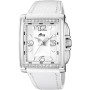 Lotus Reloj Mujer 15996/1 Outlet Caja de Acero Inoxidable 316l Plateado Correa de Cuero Blanco