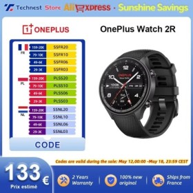 Nuevo OnePlus Watch 2R Global Version Smart Watch 1.43» AMOLED Snapdra
