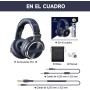 OneOdio Pro10 Auriculares DJ con Cable, Estéreo de Mezcla y Monitor de Estudio, 50mm Controladores, 3.5 y 6.35mm Conector de