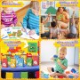 Videojuegos Artículos Fiesta Piñata Cumpleaños Infantil con Pajitas Pulsera Silicona Llaveros Bolsas de Fiesta Sello Pegatina
