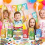 Videojuegos Artículos Fiesta Piñata Cumpleaños Infantil con Pajitas Pulsera Silicona Llaveros Bolsas de Fiesta Sello Pegatina