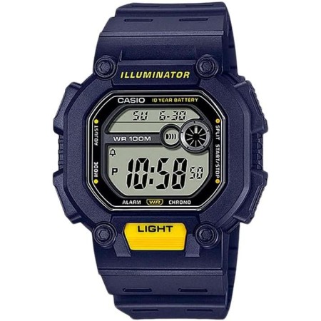 Casio Serie W737HX | Reloj digital para hombre | Correa negra/XL | Cronómetro 1/100 SEC | Temporizador de cuenta regresiva | Luz