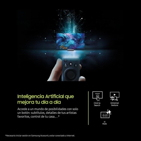 Samsung TV QLED 4K 2024 85Q80D Smart TV de 85" con Imagen y Sonido mejorados, Mayor Control del Color con Full Array, el Mejor