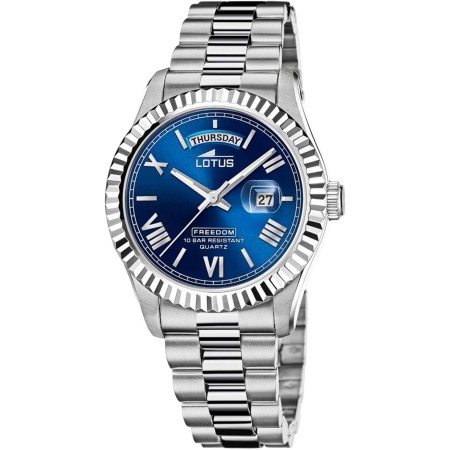 Lotus Reloj Hombre 18854/2 Freedom Caja de Acero Inoxidable 316l Plateado Correa de Acero Inoxidable 316l Plateado