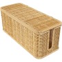 Caja organizadora de cables de ratán | Caja organizadora de cables de ratán | Caja ordenadora de cables | Caja de tiras de