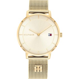 Tommy Hilfiger Reloj Analógico de Cuarzo para Mujer con Correa de Malla de Acero Inoxidable