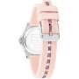Tommy Hilfiger Reloj Niña 1720052 – Caja de Acero Inoxidable, Esfera Rosa, Correa de Silicona, Resistente 100M